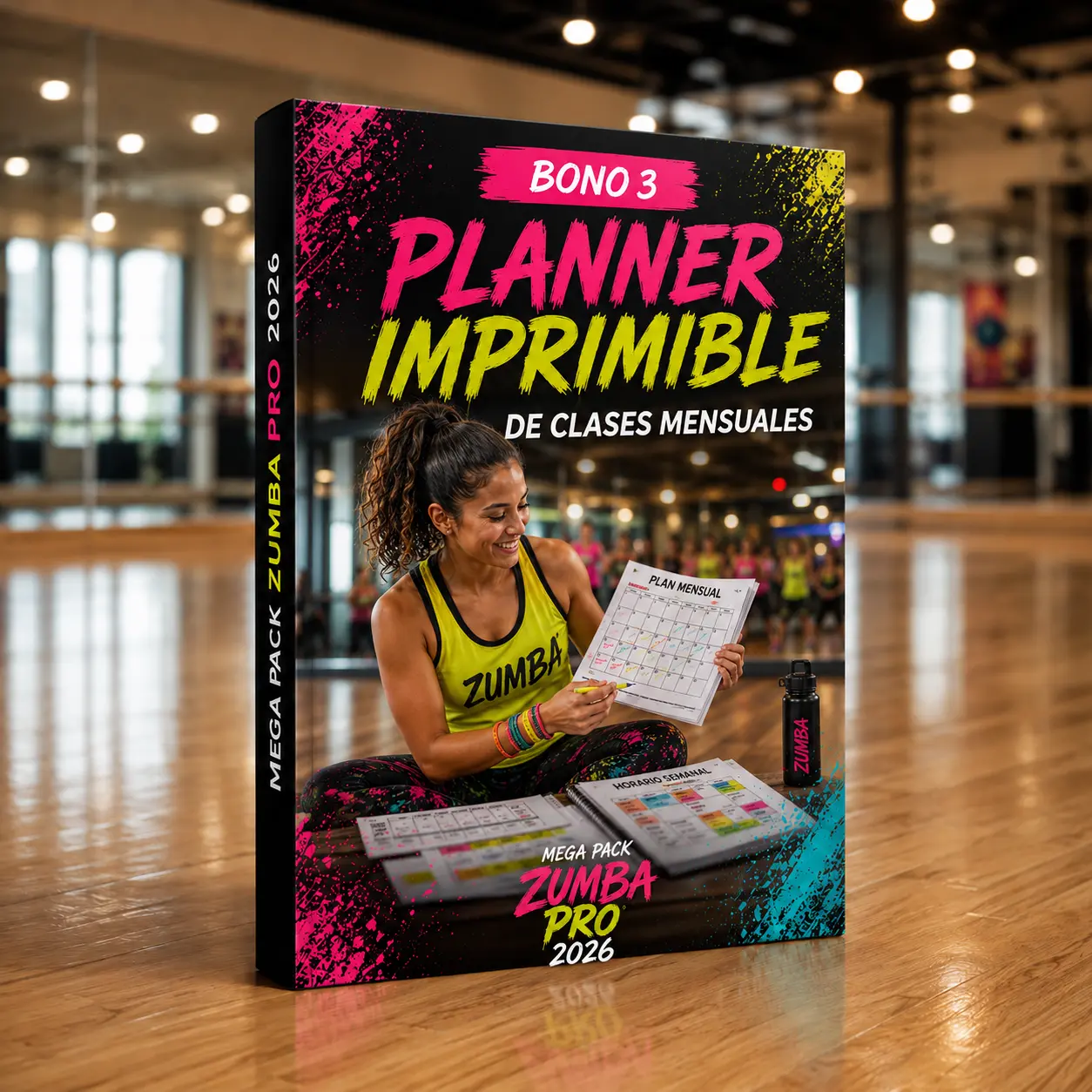 Tapa del BONO 3: PLANNER IMPRIMIBLE DE CLASES MENSUALES